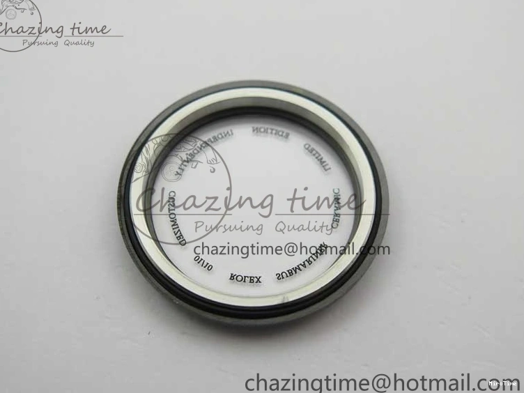 MiroTime 1227 Submariner 40mm Black Ceramic 5GF Best Edition Blue Candy Dial on Black Rubber Strap SA FashionForward 2473